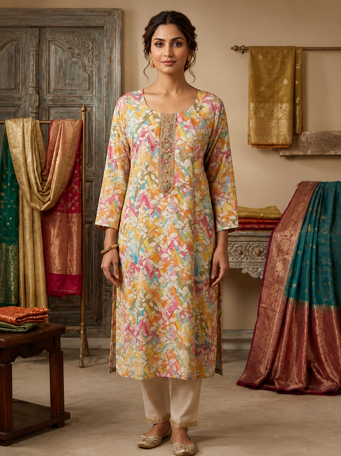 Exquisite Zari Embellished Kurti