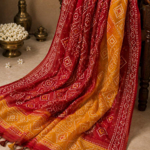 Bandhani Printed Cotton Dupatta