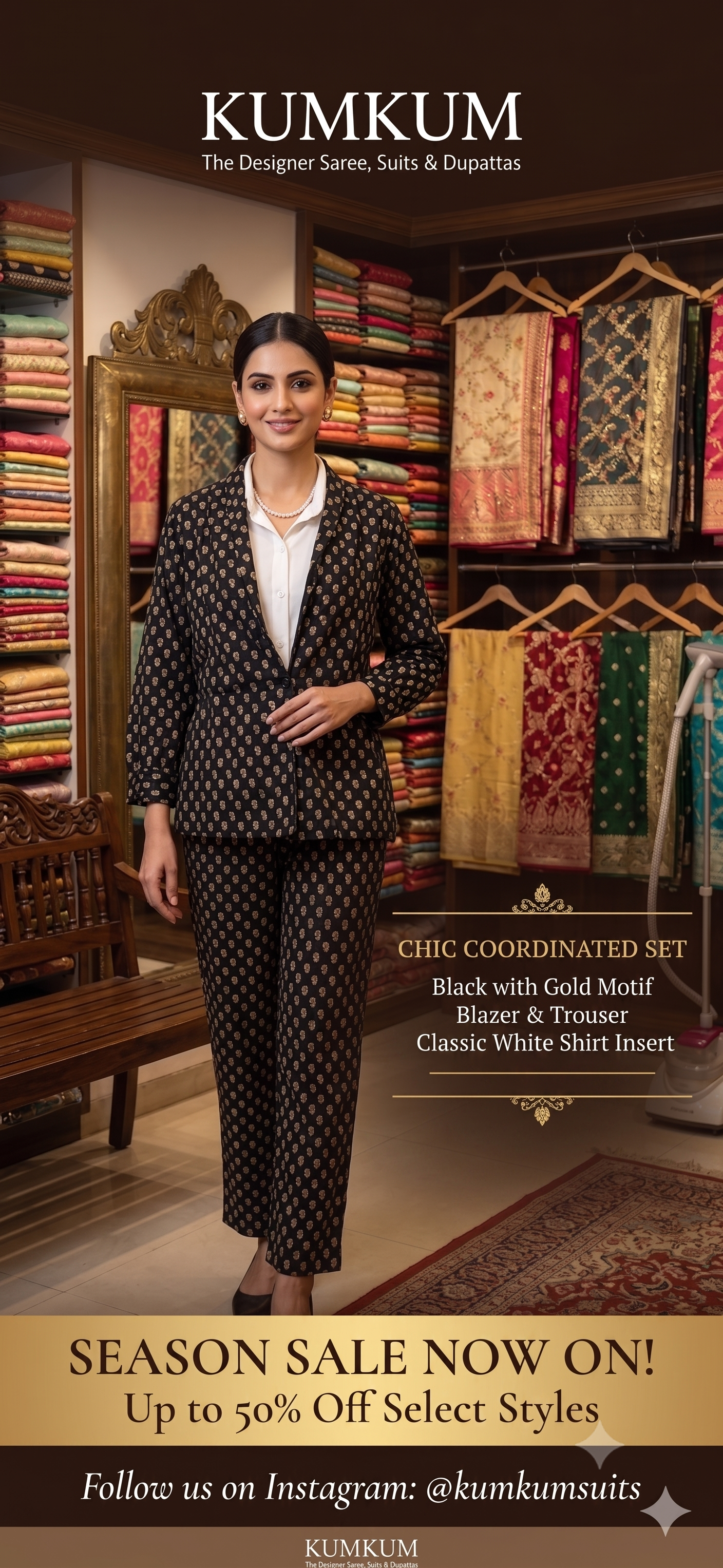 Chic Tailored Blazer & Trouser Co-ord Set